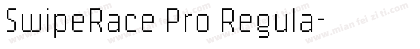 SwipeRace Pro Regula字体转换